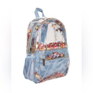 Packed Party Clear Confetti Kids Backpack - Blue and Multicolor